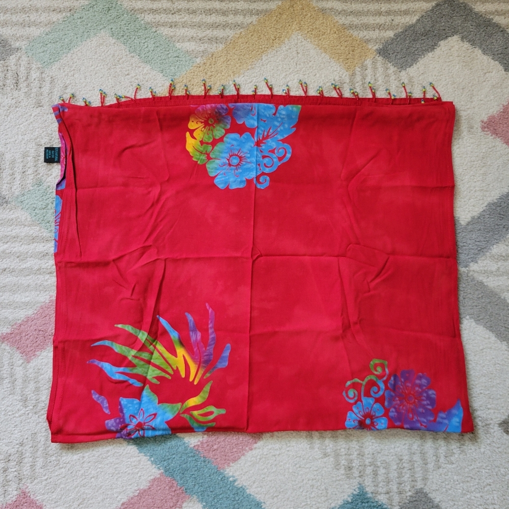 Beachy Hawaiian Sarong Cover-up